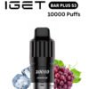 IGET BAR PLUS S3 POD ONLY – GRAPE ICE – 10.000 PUFFS import placeholder for 14243