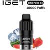 IGET BAR PLUS S3 POD ONLY – STRAWBERRY WATERMELON ICE – 10.000 PUFFS import placeholder for 14239