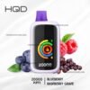HQD Cuvie Slick 20000 Puffs Blueberry Raspberry Grape import placeholder for 1566