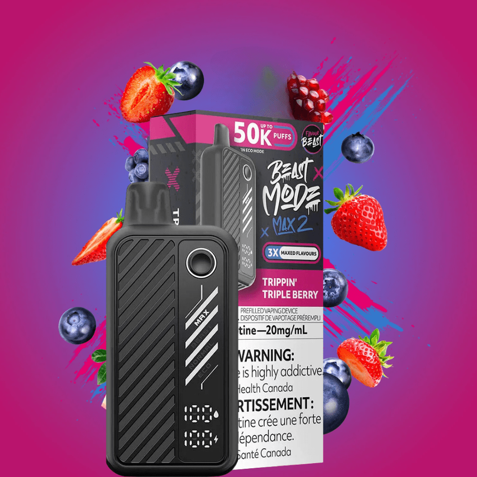 flavour beast mode max 2 50k disposable vape trippin triple berry flavour beast mode max 2 50k disposable vape trippin triple berry