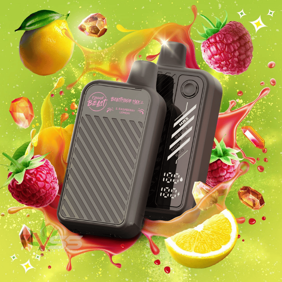 flavour beast mode max 2 50k disposable vape gushin s. raspberry lemon flavour beast mode max 2 50k disposable vape gushin s. raspberry lemon