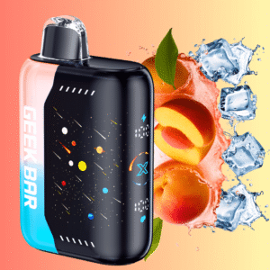 geek bar pulse x 25k disposable vape sour peach ice