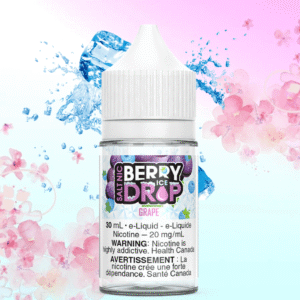 grape ice salt by berry drop e liquid