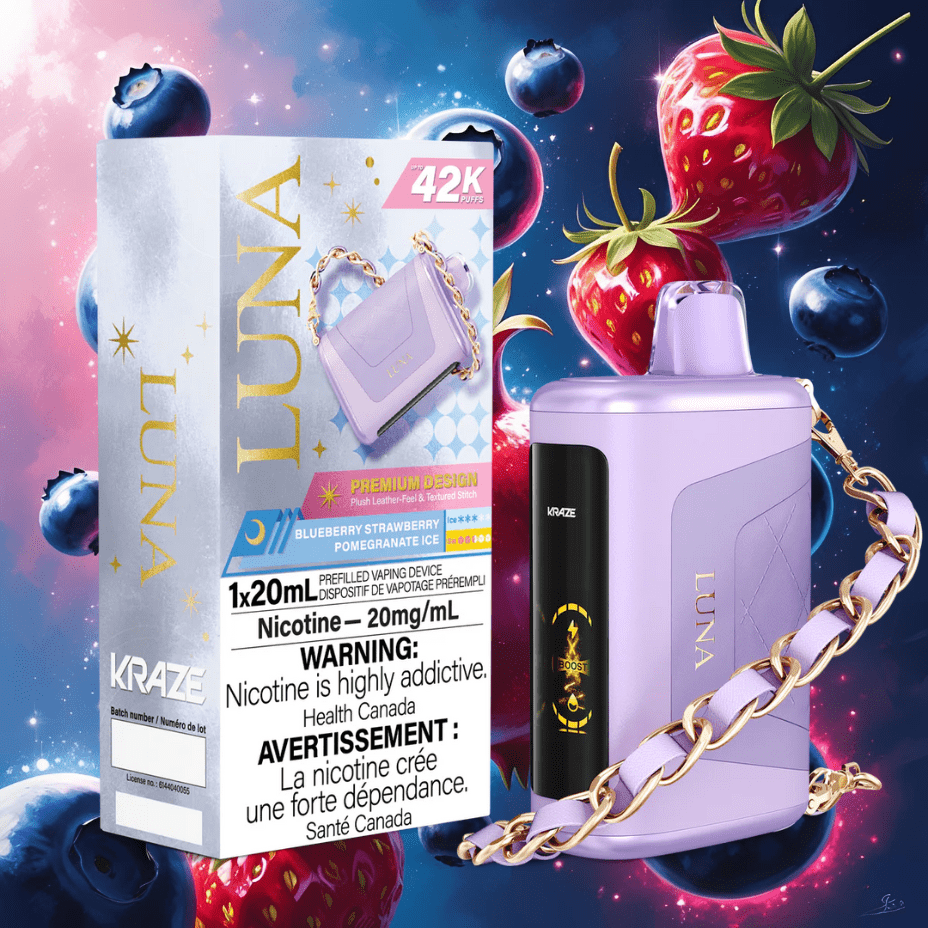 kraze luna 42k disposable vape blueberry strawberry pomegranate ice kraze luna 42k disposable vape blueberry strawberry pomegranate ice
