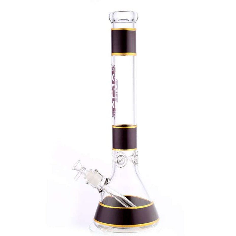 mgm glass 7mm banded logo beaker bong 18" mgm glass 7mm banded logo beaker bong 18"