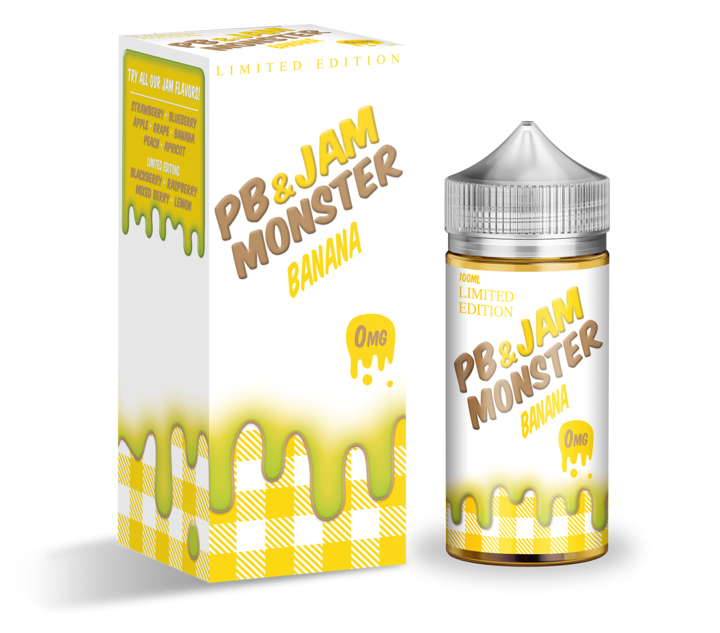 monster vape labs | pb & jam monster | banana 100ml monster vape labs | pb & jam monster | banana 100ml