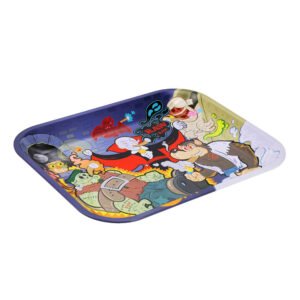 raw monster sesh large metal rolling tray