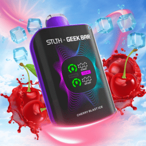 stlth x geek bar 80k disposable vape cherry blast ice