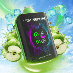 stlth x geek bar 80k disposable vape green apple ice