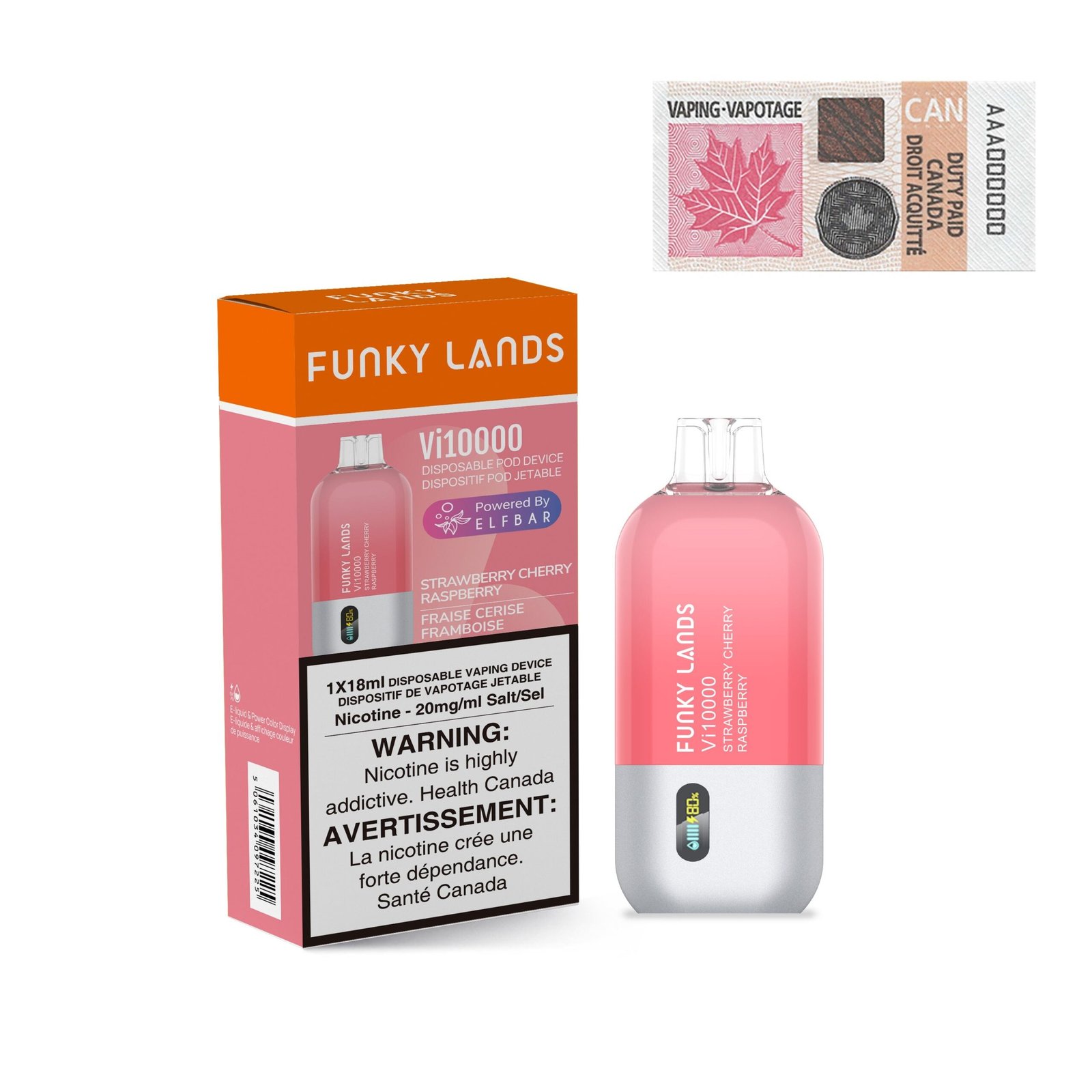 funky lands by elfbar vi10000 rechargeable disposable vape 18ml funky lands by elfbar vi10000 rechargeable disposable vape 18ml