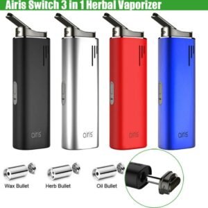 airistech airis switch premium herb/oil/wax vaporizer kit unique 3 in 1 design